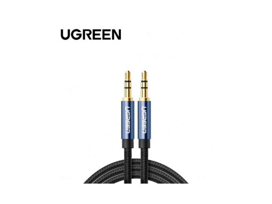 كابل صوت من ذكر إلى ذكر مقاس 3.5 مم من uGreen بطول 1 متر AV112-10685 كابل صوت من ذكر إلى ذكر مقاس 3.5 مم من uGreen بطول 1 متر AV112-10685